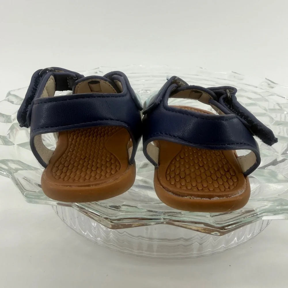 Nordstrom Baby Boy Blue Colorblock Fisherman Sandals Size 1 Infant Hook and Loop